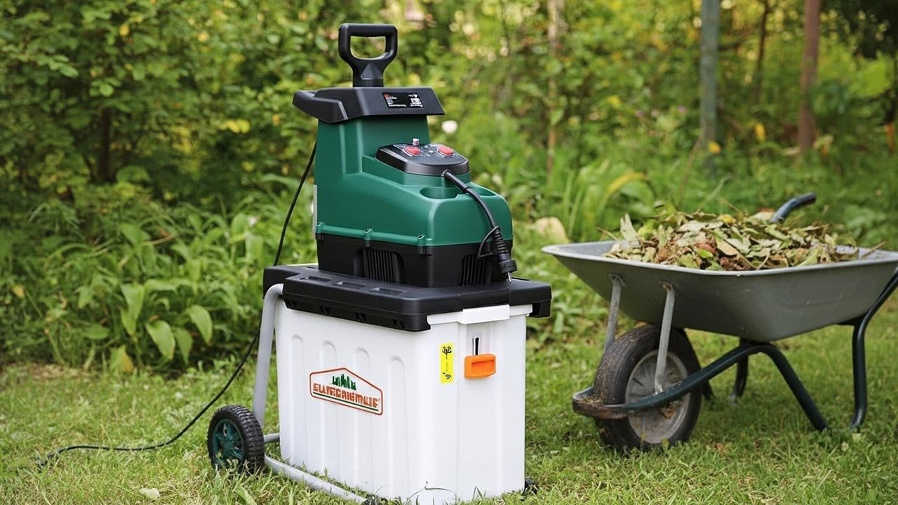 Gardebruk Trituradora de Jardín Eléctrica Ramas 45mm Hojas Silenciosa 3100W máx. Bolsa Recolección 60L