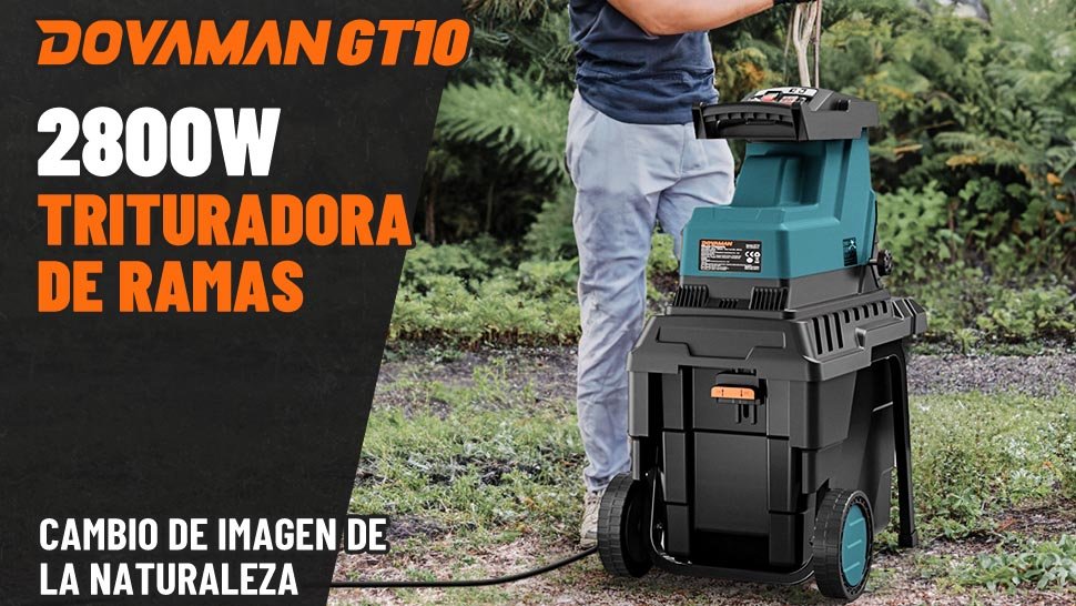 La biotrituradora de jardin DOVAMAN GT10